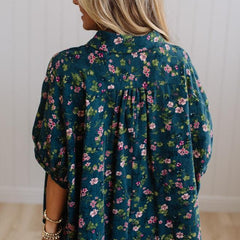 Elyse floral top, worn