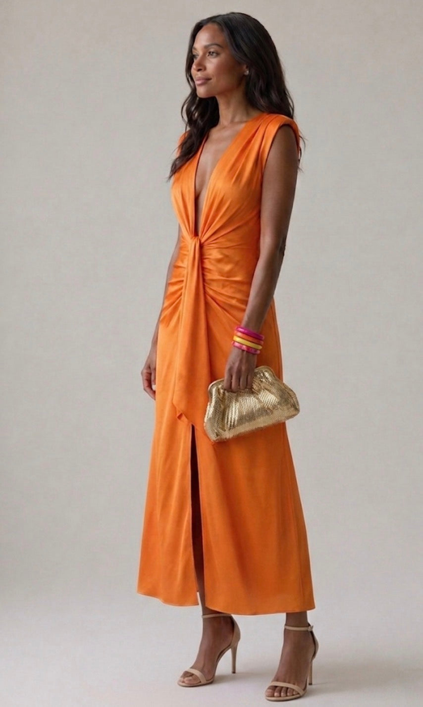 Marguerite Elegant Pleated Dress