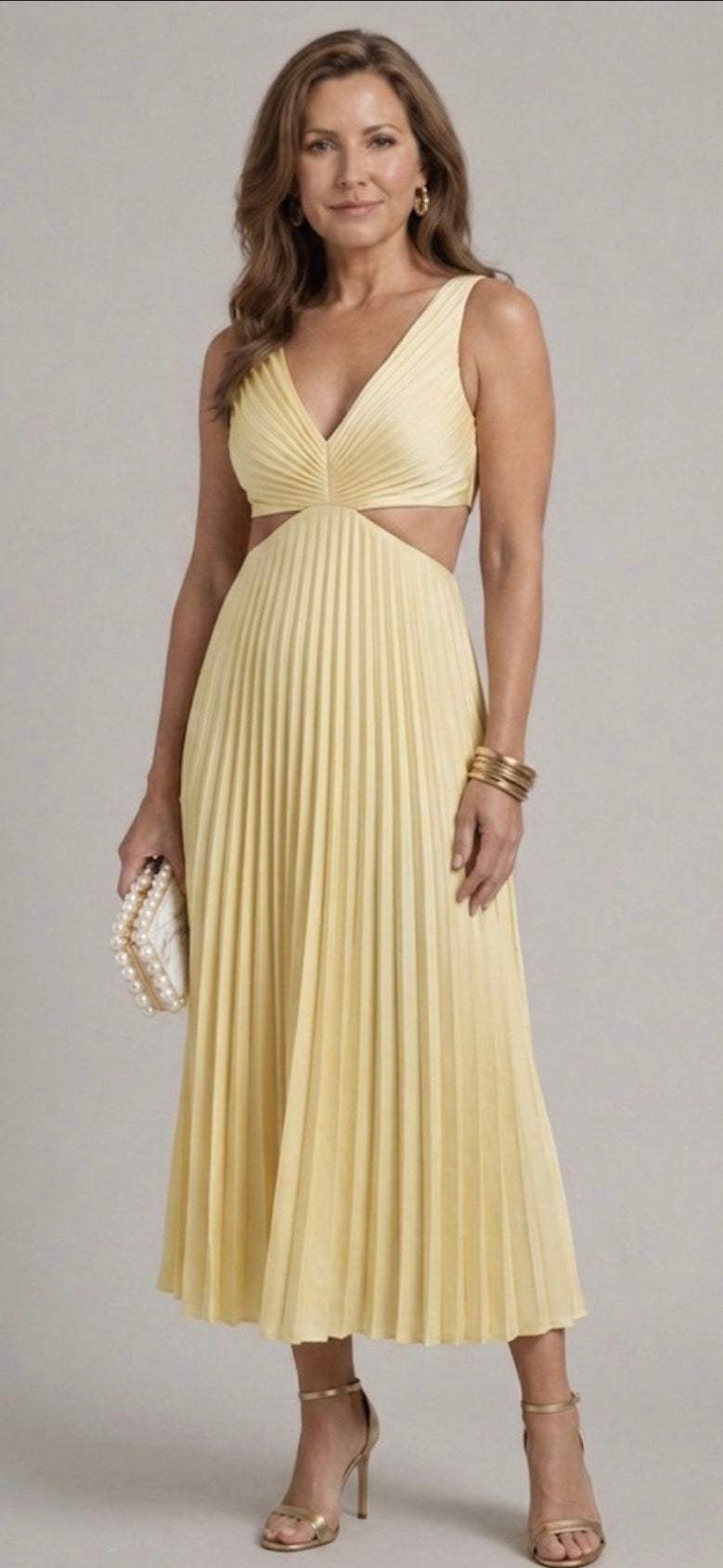 Lily Radiant Twist Dress, Sleeveless Twist-Front Maxi Dress