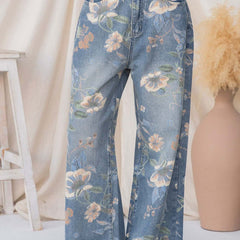 Juno relaxed fit denim jeans, detail