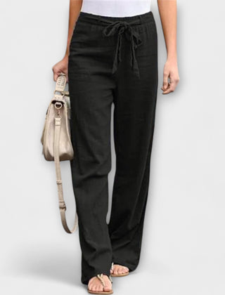 Valery linen trousers in a darker shade