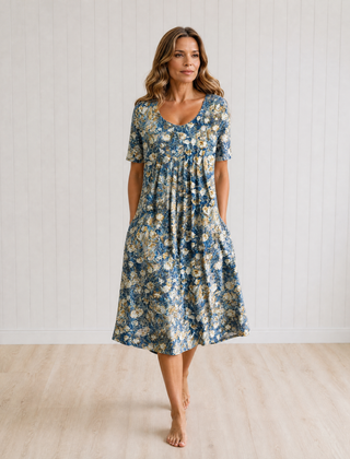 Agatha Elegant Dress with Tummy Coverage