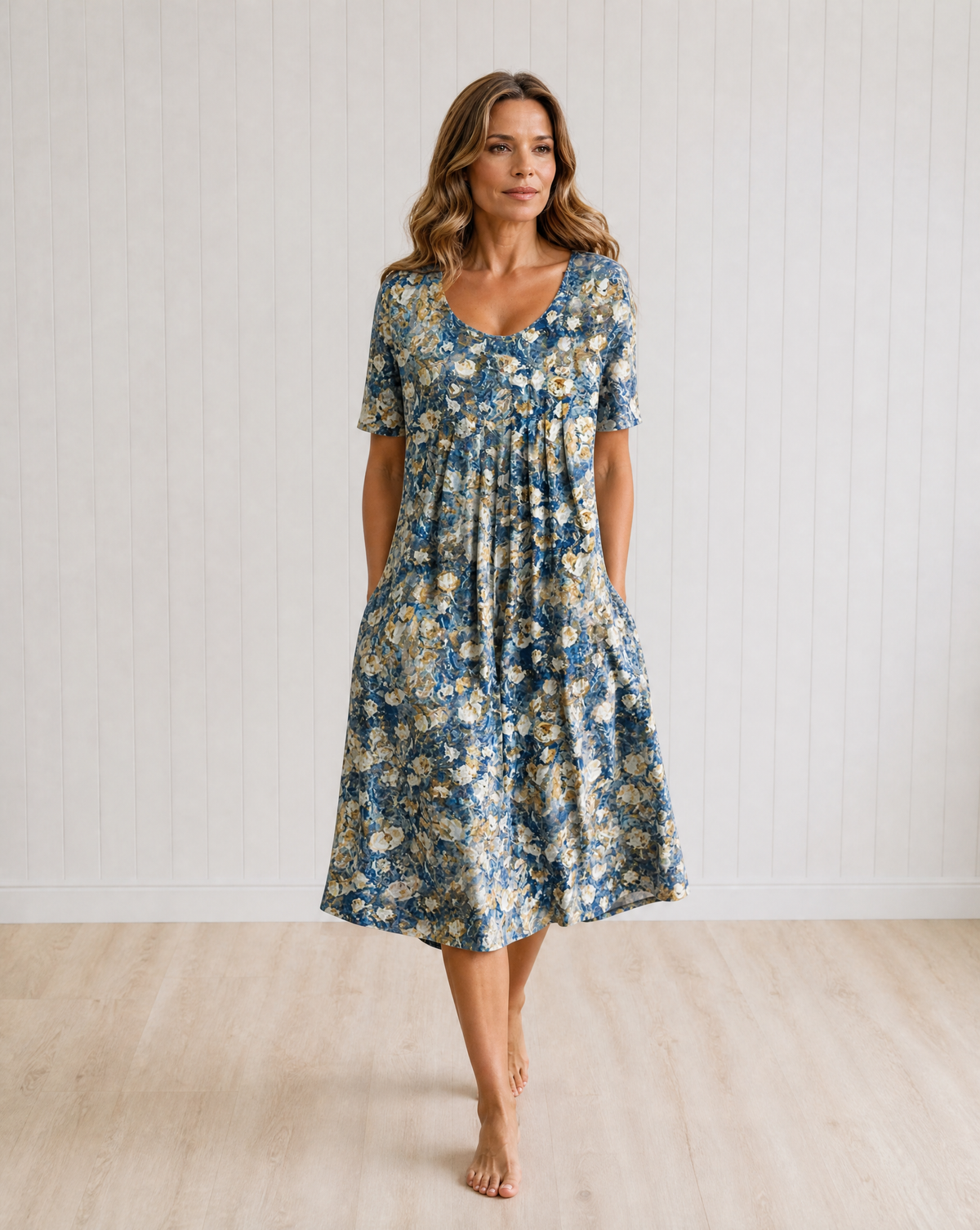 Agatha Elegant Dress with Tummy Coverage