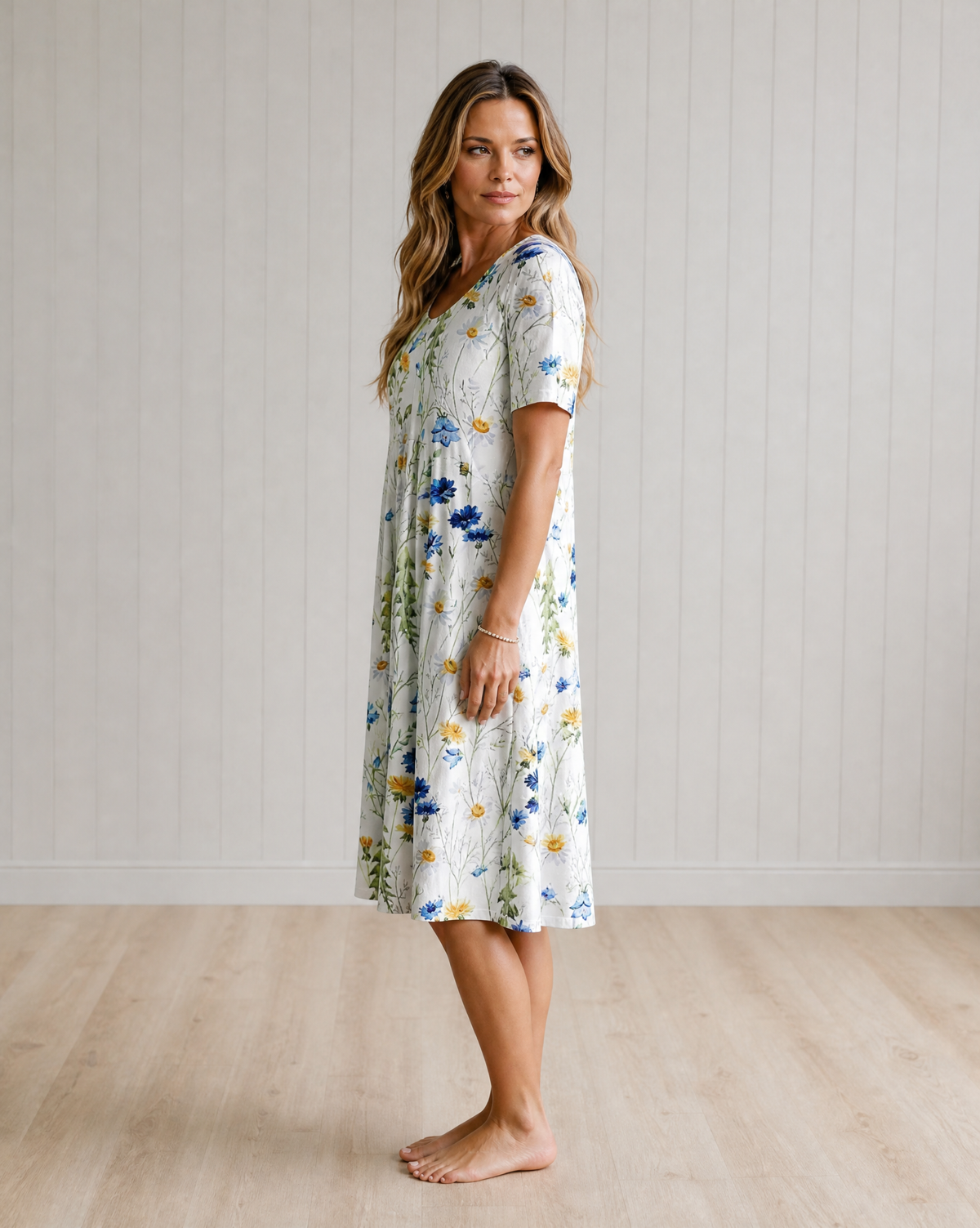 Agatha Elegant Dress with Tummy Coverage