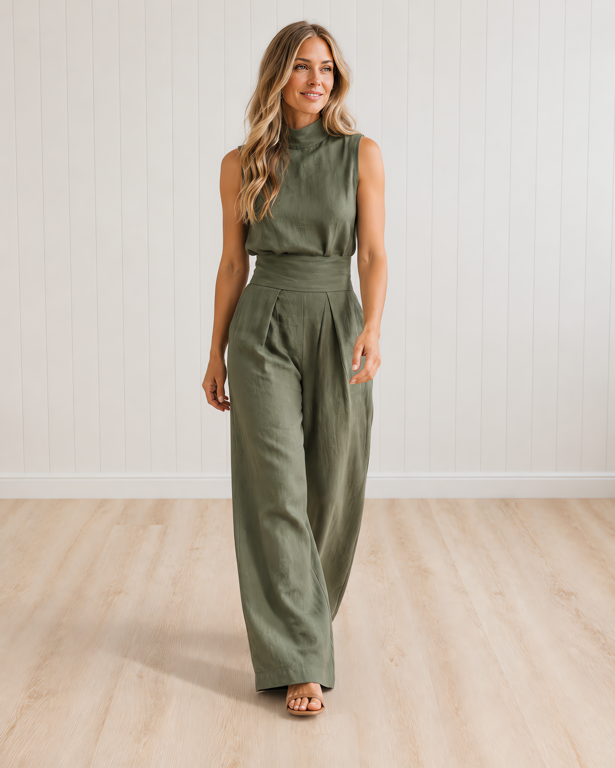 Aleia Linen Blend Two-Piece Set