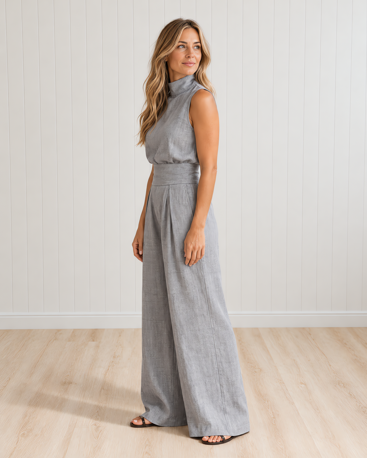 Aleia Linen Blend Two-Piece Set