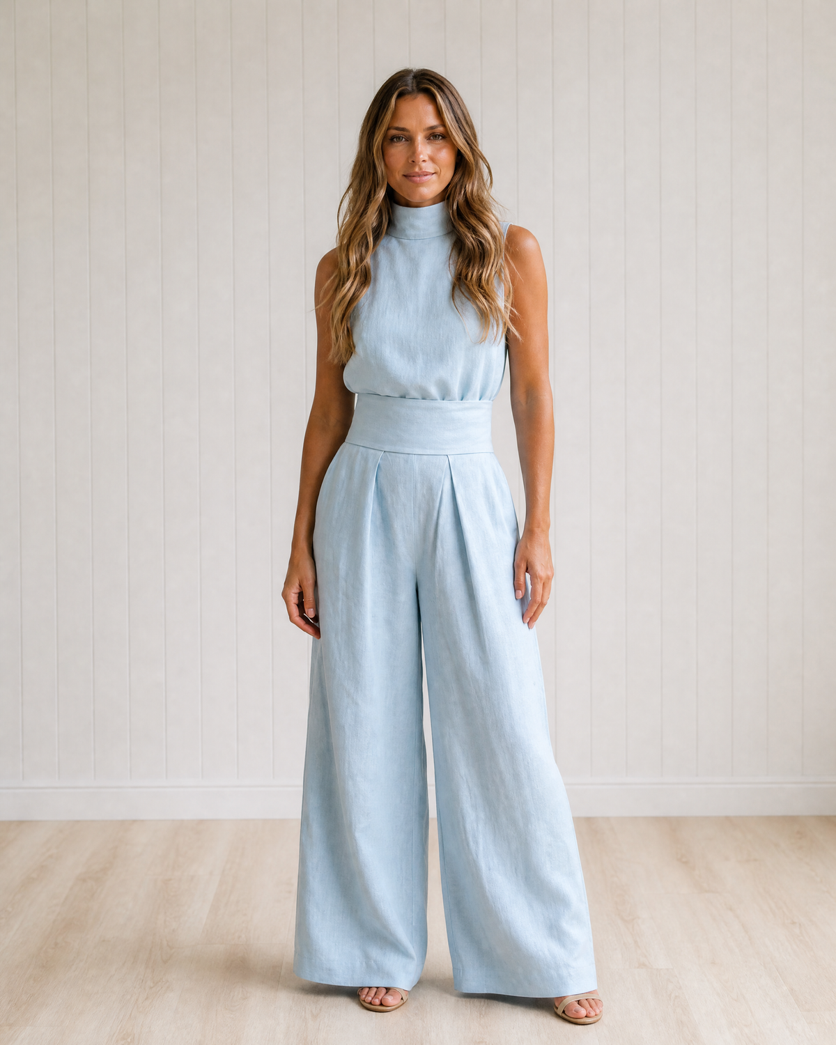 Aleia Linen Blend Two-Piece Set