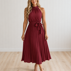 Cedrine Pleated Midi Dress