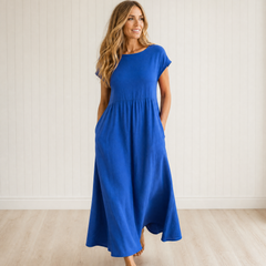 Cressida Flowing Midi Dress with Timeless Elegance