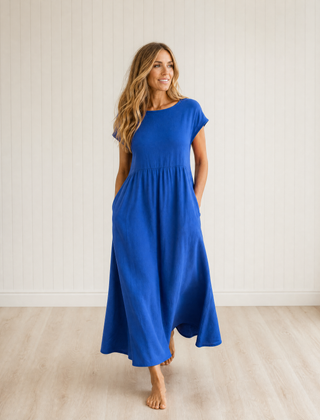 Cressida Flowing Midi Dress with Timeless Elegance