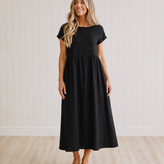 Cressida Flowing Midi Dress with Timeless Elegance