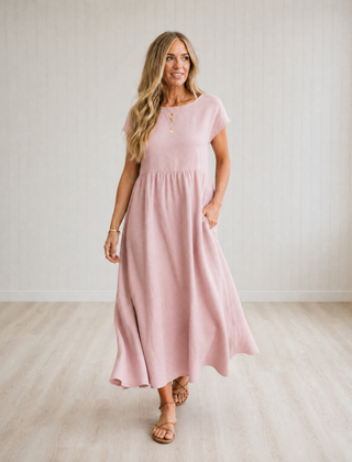 Cressida Flowing Midi Dress with Timeless Elegance