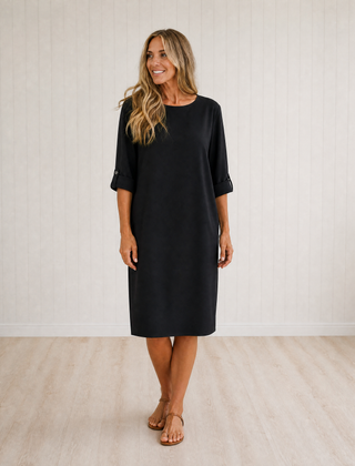 Edith | Tummy-Concealing Midi Dress