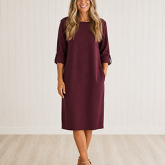 Edith | Tummy-Concealing Midi Dress