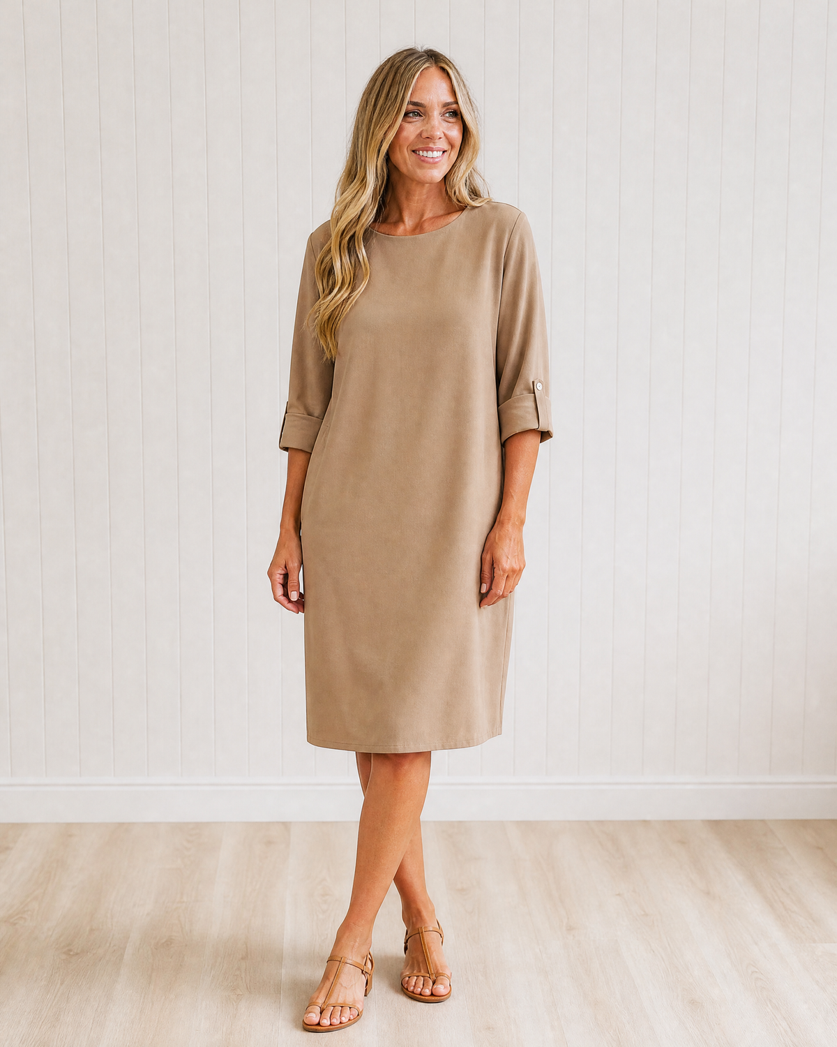 Edith | Tummy-Concealing Midi Dress
