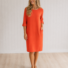 Edith | Tummy-Concealing Midi Dress