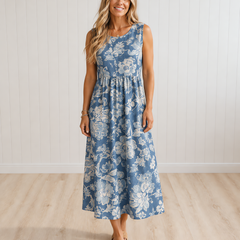 Iris Lightweight Flowing Midi Dress