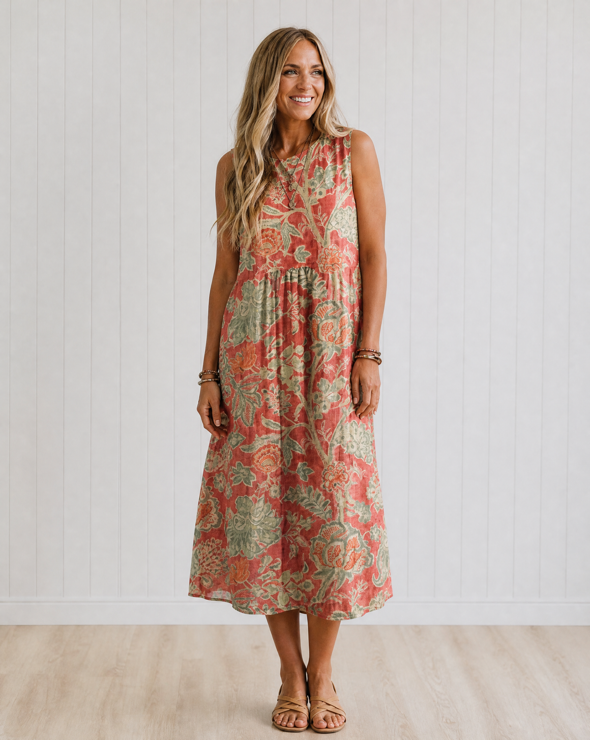 Iris Lightweight Flowing Midi Dress
