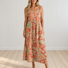 Iris Lightweight Flowing Midi Dress