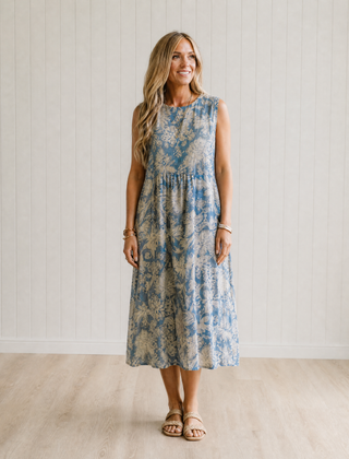 Iris Lightweight Flowing Midi Dress
