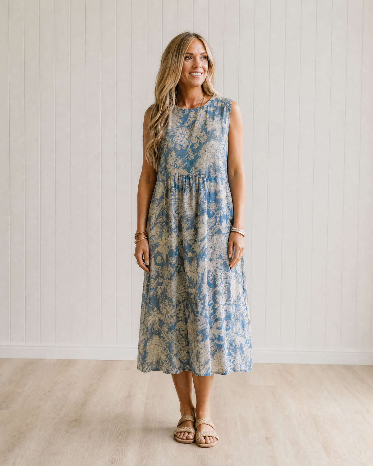 Iris Lightweight Flowing Midi Dress