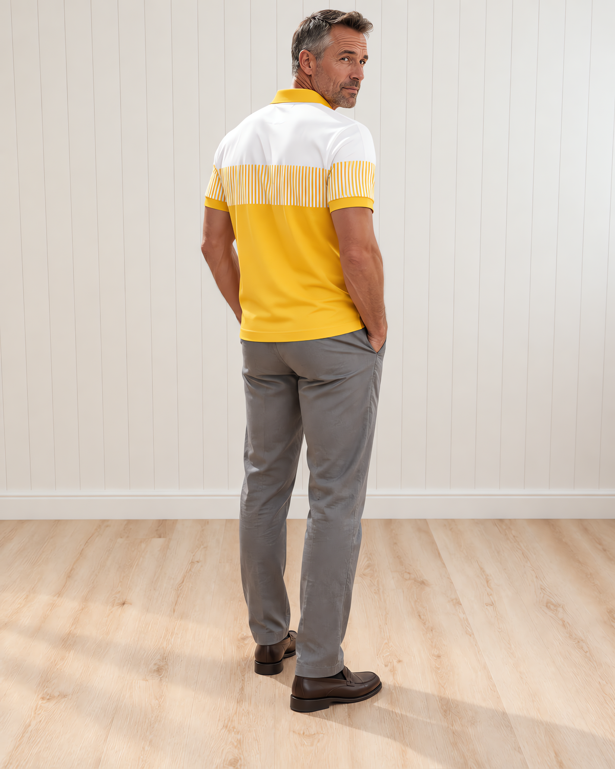Kellon Zip-Collar Short-Sleeve Polo Shirt