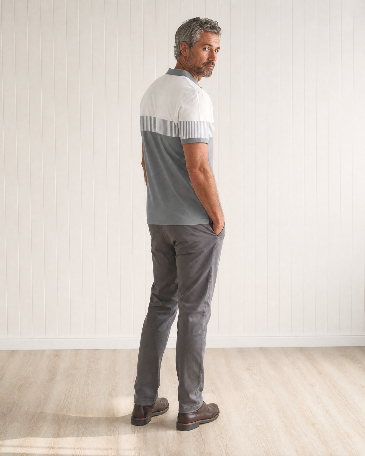 Kellon Zip-Collar Short-Sleeve Polo Shirt