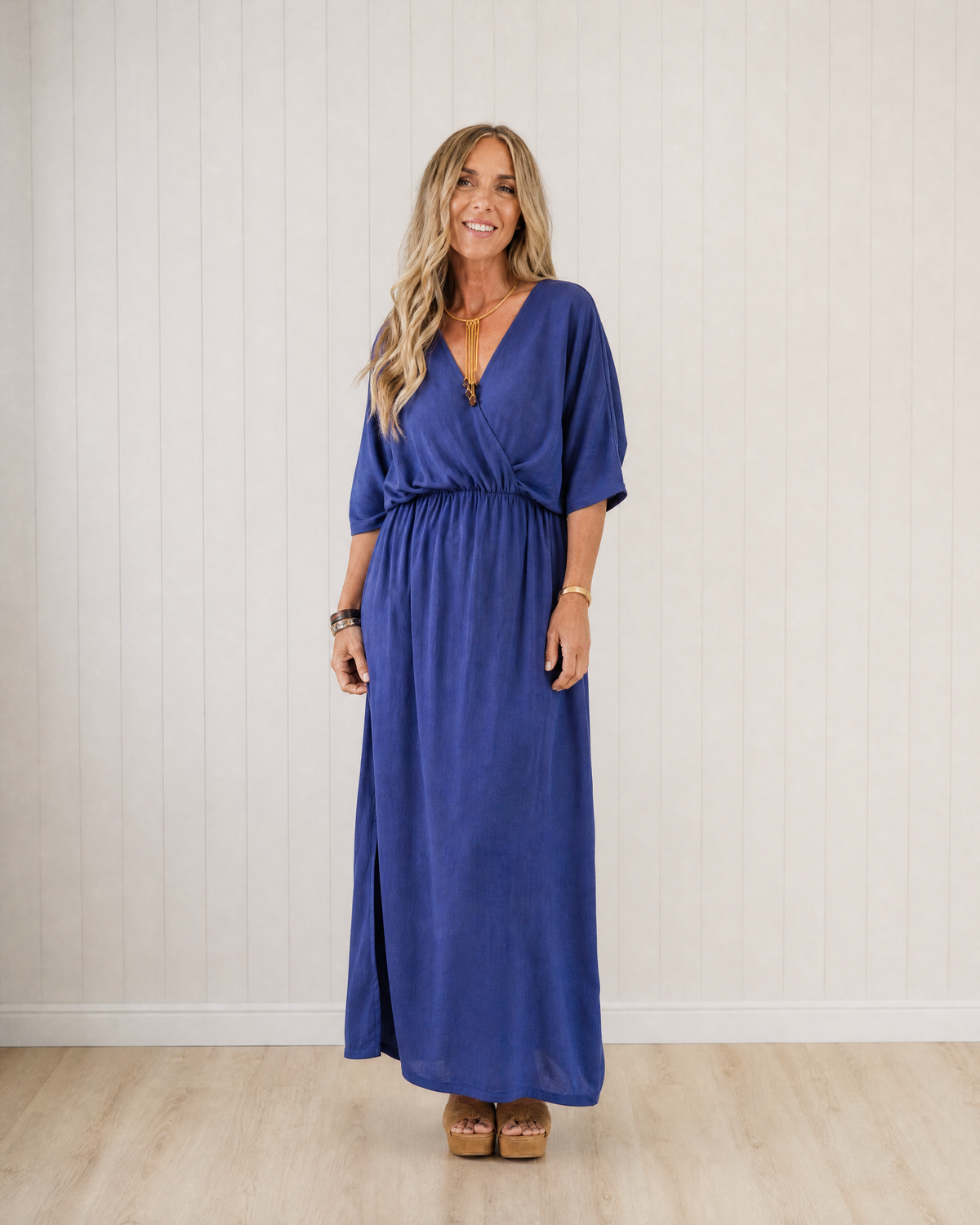 Lisette Wrap Cocktail Maxi Dress