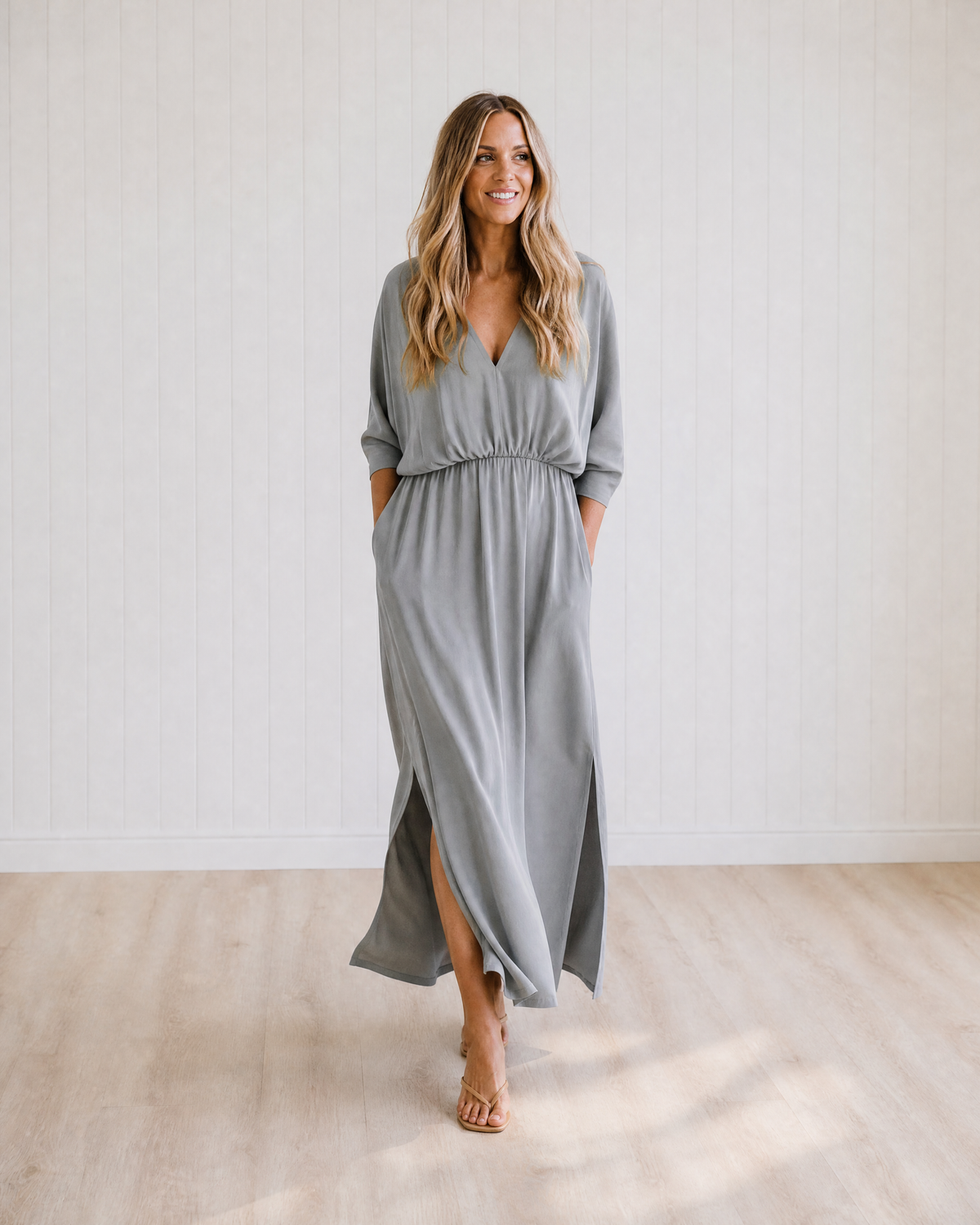 Lisette Wrap Cocktail Maxi Dress