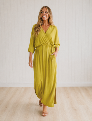 Lisette Wrap Cocktail Maxi Dress