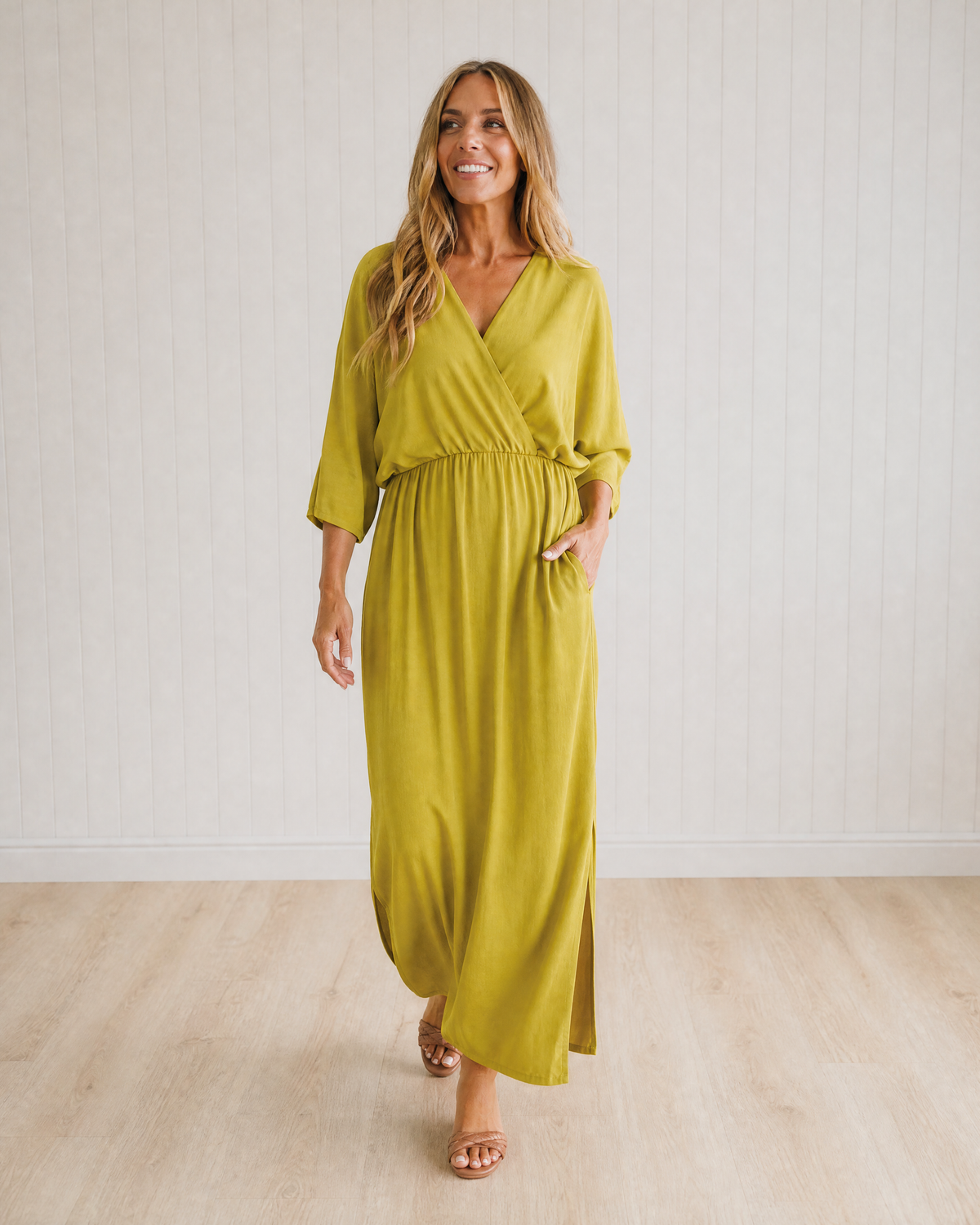 Lisette Wrap Cocktail Maxi Dress