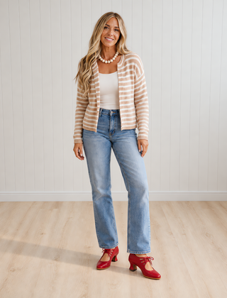 Loes Lace-Up Ankle Boots with Sculpted Mid-Height Heel