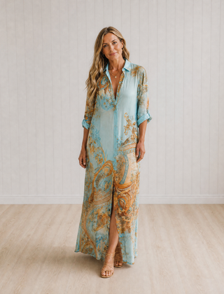 Lorna Shirt-Style Midi Dress