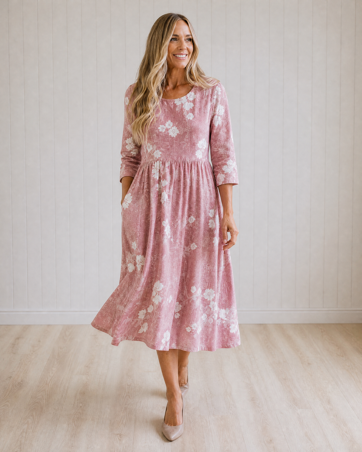 Perpetua Bloom Grace Pocket Midi Dress