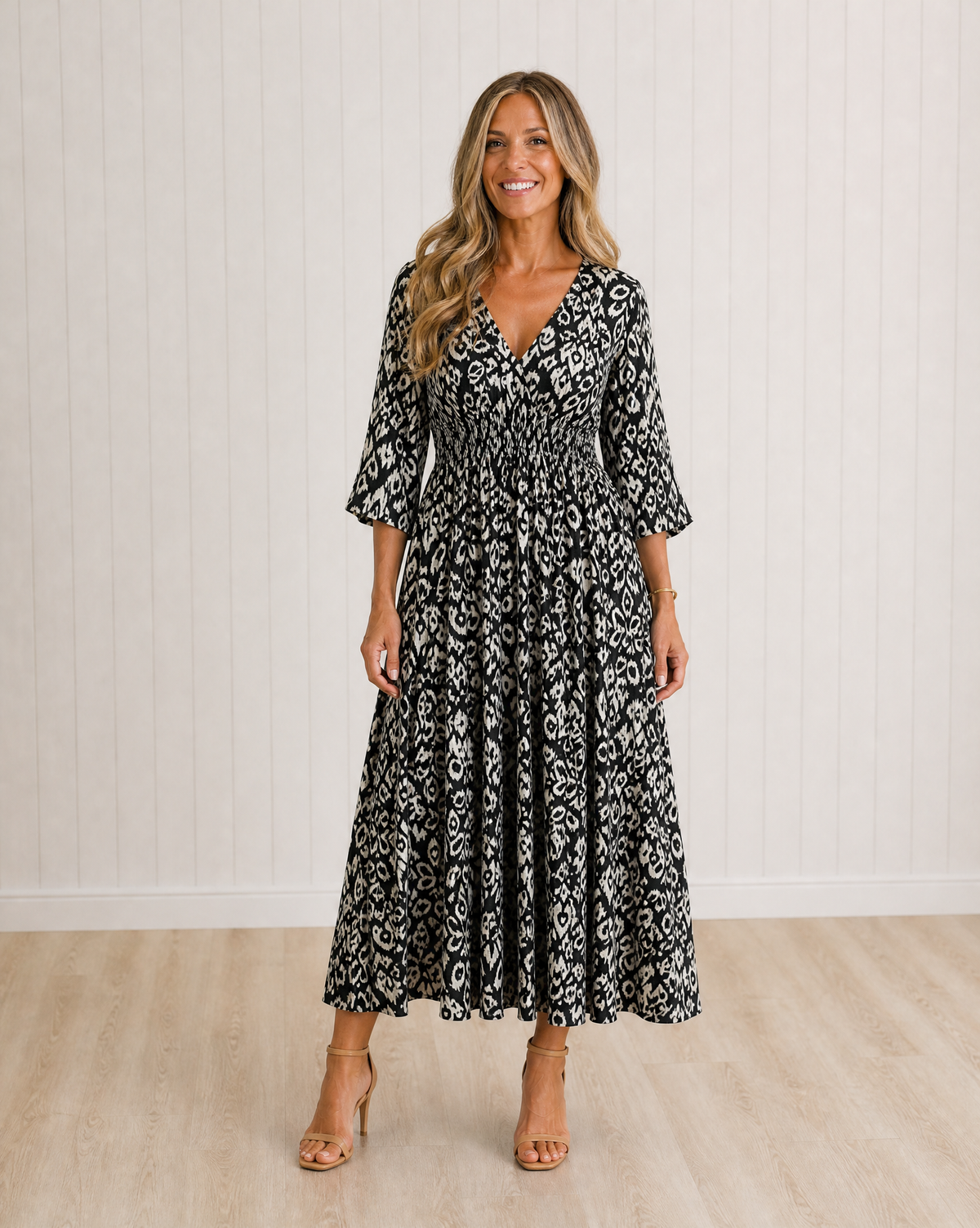 Soraya Bohemian Flow Midi Dress