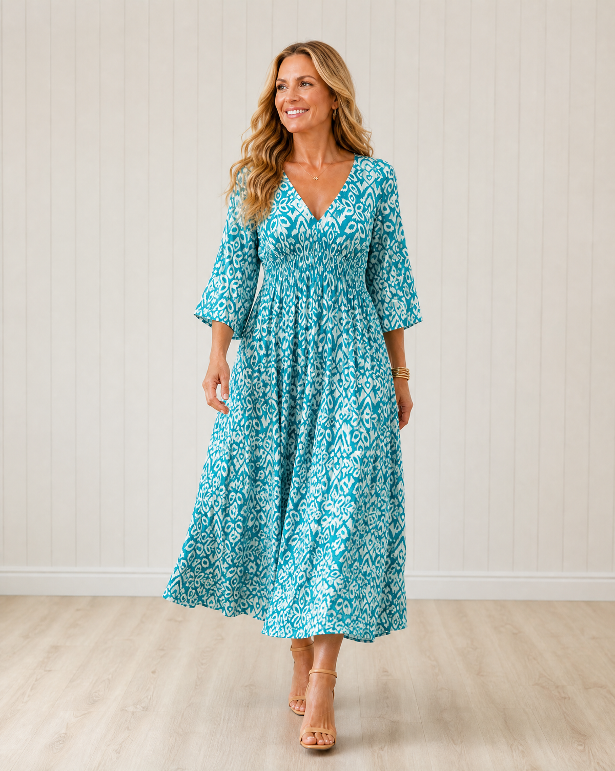Soraya Bohemian Flow Midi Dress