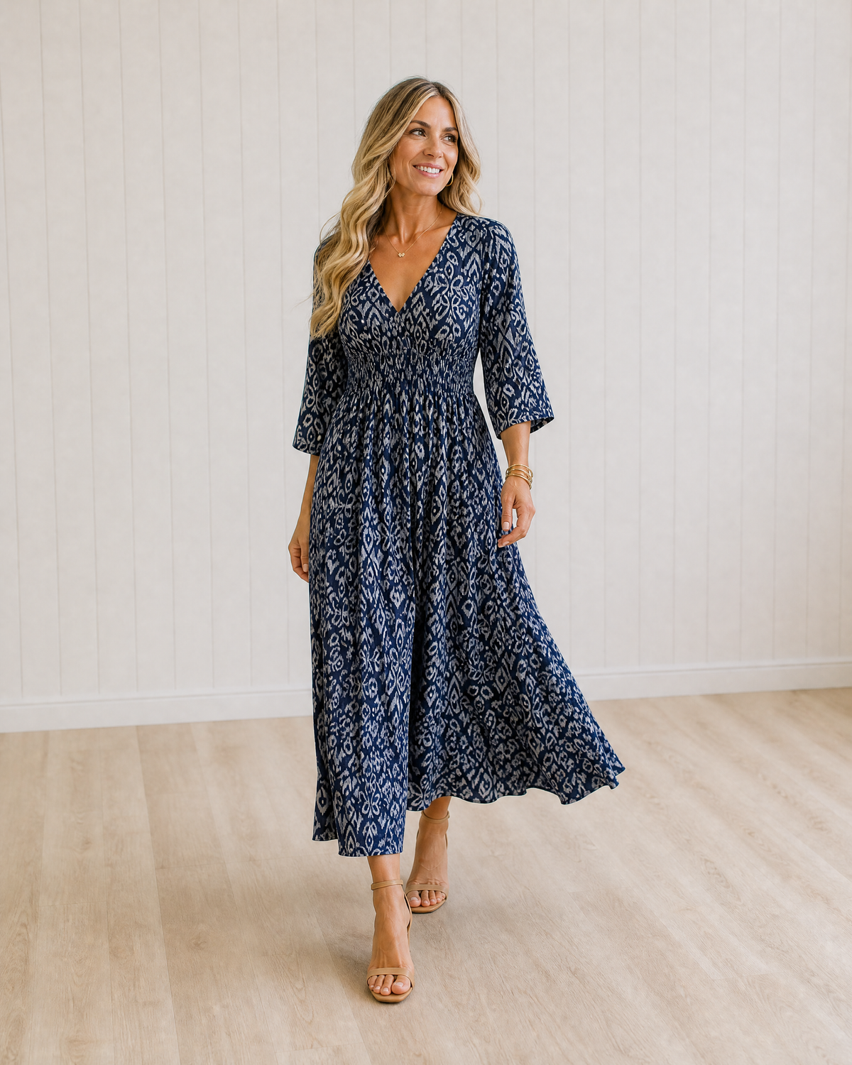 Soraya Bohemian Flow Midi Dress