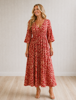 Soraya Bohemian Flow Midi Dress