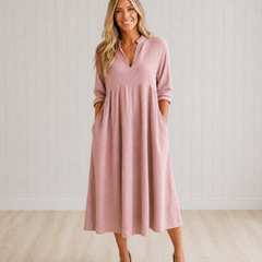Sybil Cotton A-Line Dress with Pockets