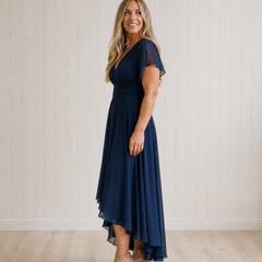 Yasmin V-Neck A-Line Dress