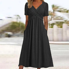 Midi dress shown in a second colour