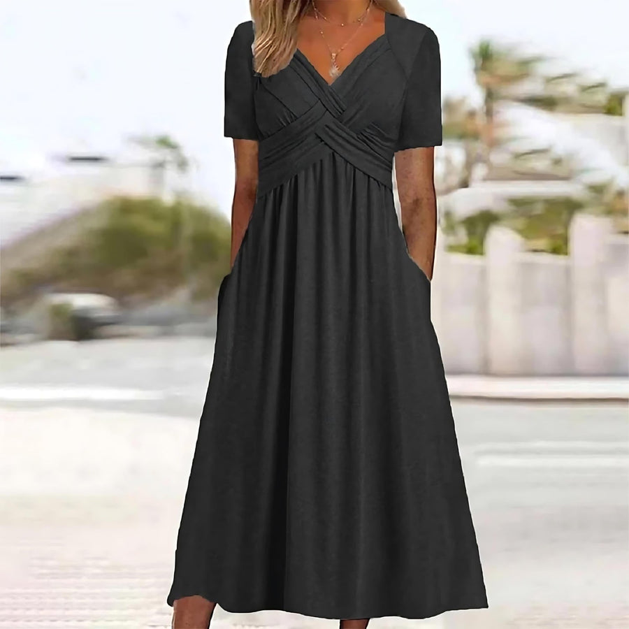 Midi dress shown in a second colour