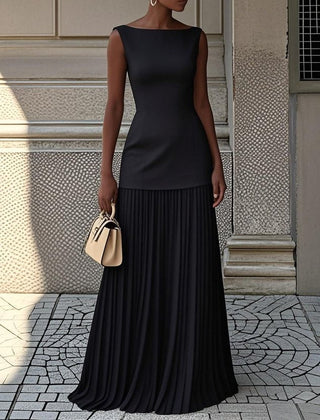 Shania Pleated Maxi Dress