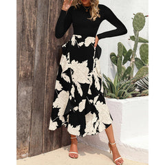 Floral sleeveless midi dress front view