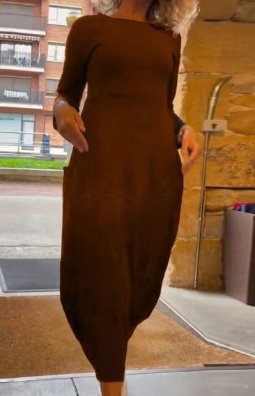 Midi dress back view