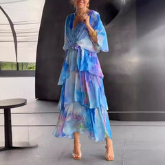 Genevieve Layered Floral Sun Dress
