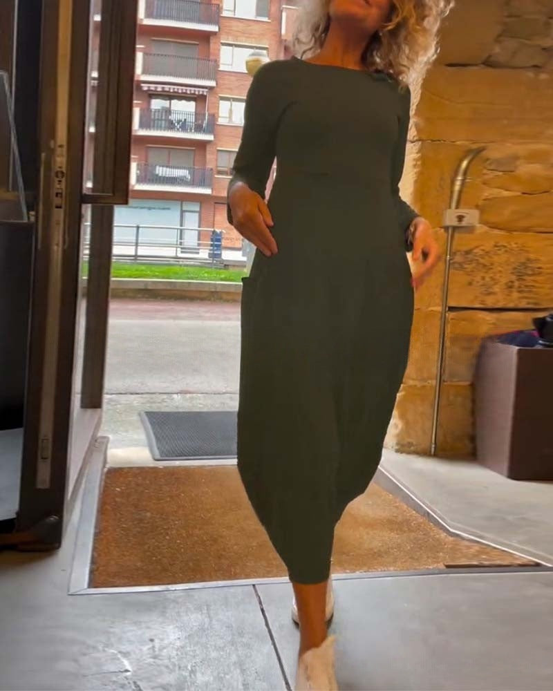 Midi dress full length view