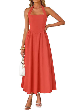 Billie dress back view with zipper