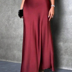 Close view of the satin fabric drape