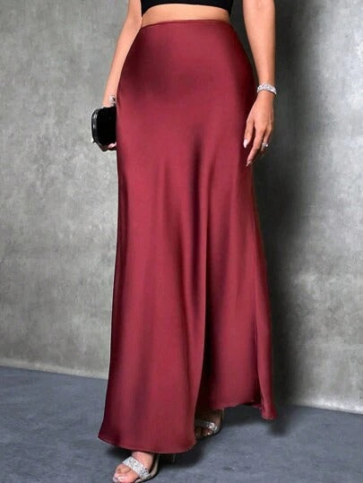 Close view of the satin fabric drape